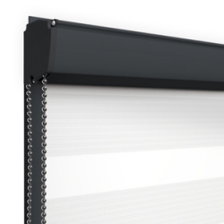 Roleta dzień - noc w kasecie z prowadnicam BIAŁY CIEPŁY BH-1500